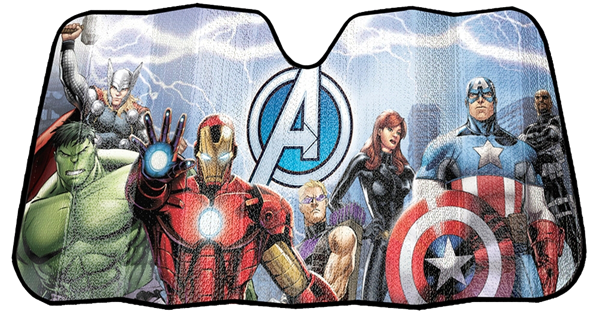 Marvel Avengers Accordion Sunshade – My Cool Car Stuff
