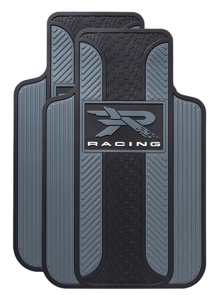 R Racing Velocity Gray Floor Mats