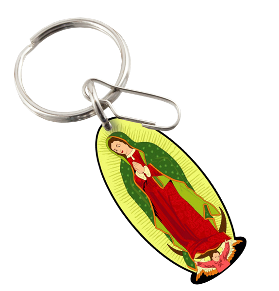 PlastiColor Lady of Guadalupe PVC Key Chain