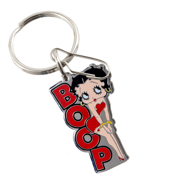 Betty Boop ストラップ キーホルダー　レトロ1998年　当時物 Betty Boop Posing Enamel Key Chain – My Cool Car Stuff