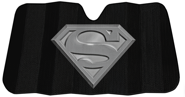 Warner Bros. DC Superman Black Matte Accordion Sunshade
