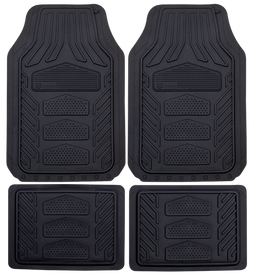 WeatherPro All Black 4pc  Floor Mats