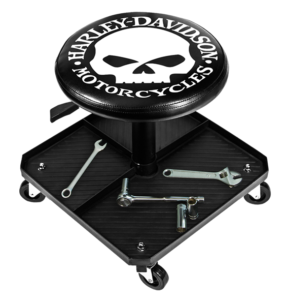 Harley-Davidson Skull Pneumatic Shop Stool