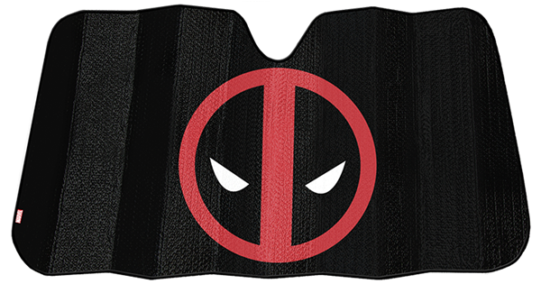 Marvel Deadpool Black Matte Accordion Sunshade