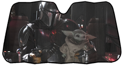 Star Wars The Mandalorian The Child Cockpit Accordion Sunshade
