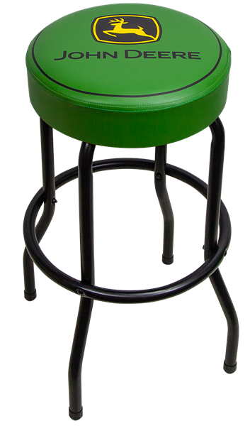 John Deere Matte Green/Black Garage Stool