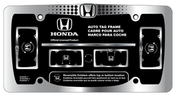 Honda Reversible Logo Chrome Frame