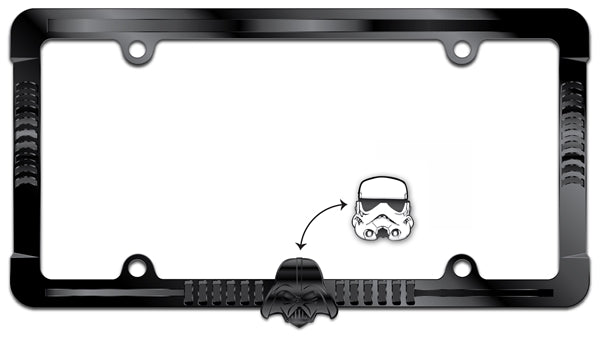 Star Wars Darth Vader and Stormtrooper 2-n-1 Chrome Frame