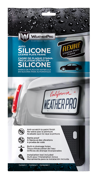 WeatherPro Black Silicone Frame