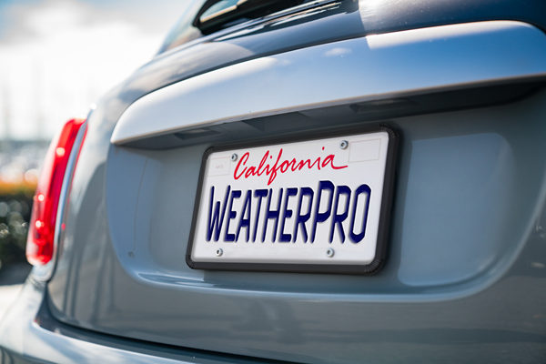 WeatherPro Black Silicone Frame