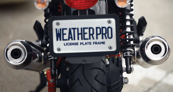WeatherPro Motorcycle Black Silicone Frame