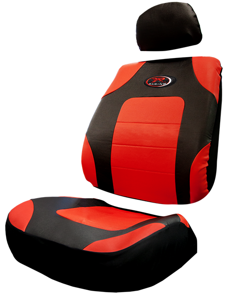 R Racing Red Sport Low Back Seat Cover
