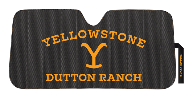 Yellowstone Dutton Ranch Black Matte Accordion Sunshade