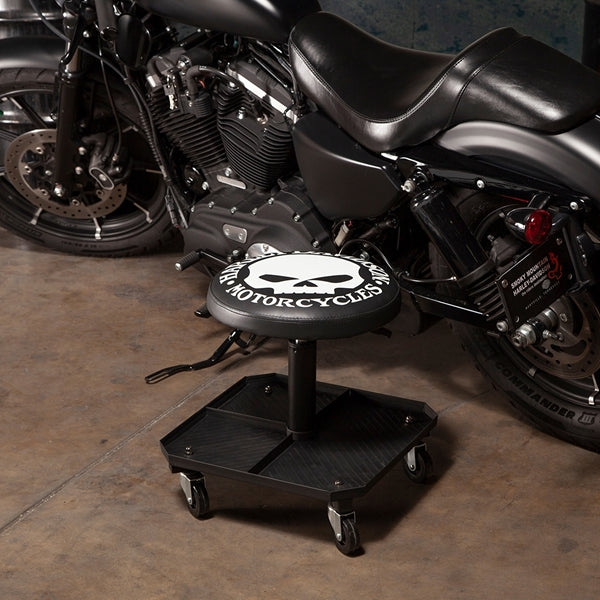 Harley-Davidson Skull Pneumatic Shop Stool