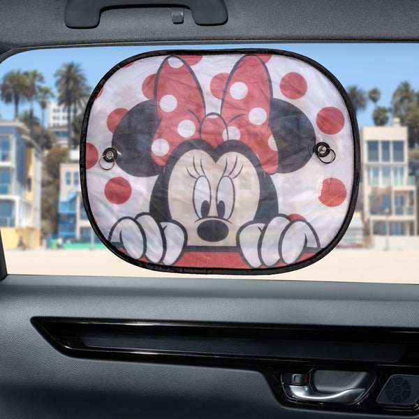 Disney Mickey & Minnie Mouse Peek-A-Boo 2 Piece Side Window Mesh Sunshade