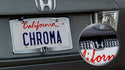 Honda Reversible Logo Chrome Frame