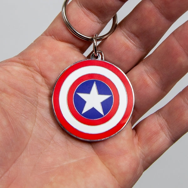 Marvel Captain America Shield Enamel Key Chain