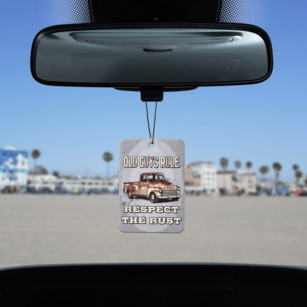 Old Guys Rule Respect The Rust Air Freshener