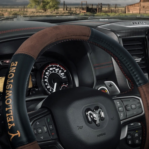 Yellowstone Steering Wheel Cover