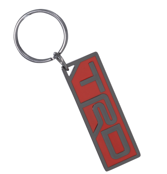 Toyota TRD Nickel Red and Black Enamel Key Chain