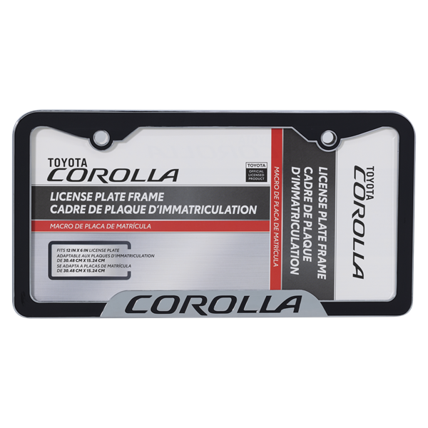 Toyota Corolla Black/Chrome Frame