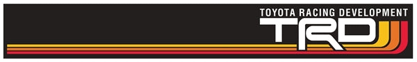 Toyota TRD Retro Stripes Sunscreen Decal