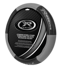 R Racing Gray Sport Steering Wheel Cover
