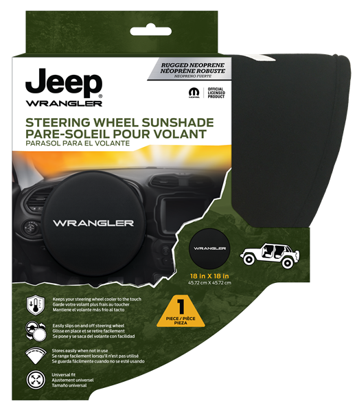 Jeep Wrangler Steering Wheel Sunshade