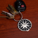 R Racing Rim Key Chain