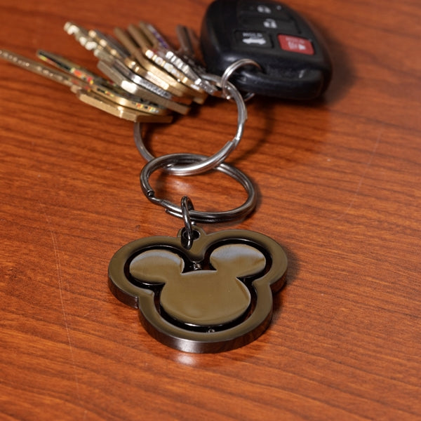 Disney Mickey Mouse Silhouette Spinner Key Chain