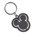 Disney Mickey Mouse Silhouette Spinner Key Chain
