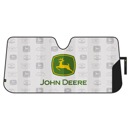 John Deere Cool White Retro Logo Accordion Sunshade
