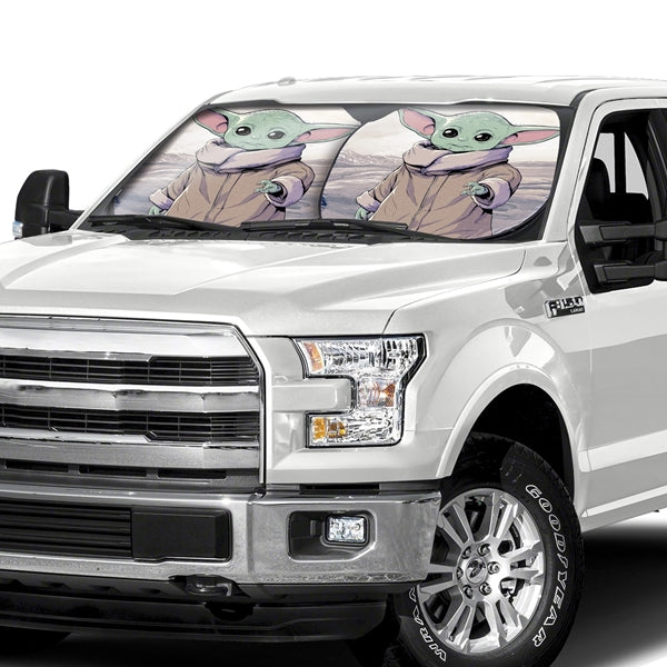 Star Wars The Mandalorian The Child Grogu Windshield Springshade