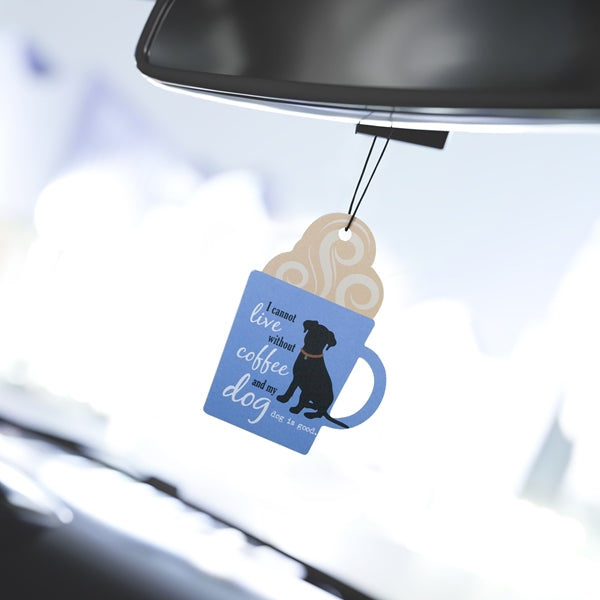 Dog Is Good Coffee Cup Air Freshener