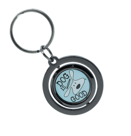 Dog Is Good Spinner Key Chain