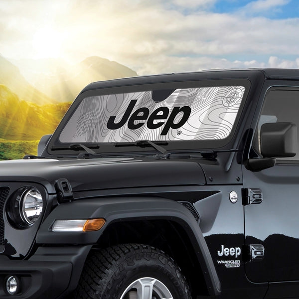 Jeep Ducked Wrangler Accordion Sunshade