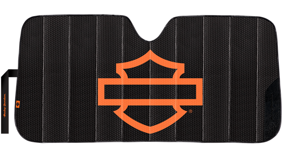 Harley-Davidson Black Matte Accordion Sunshade