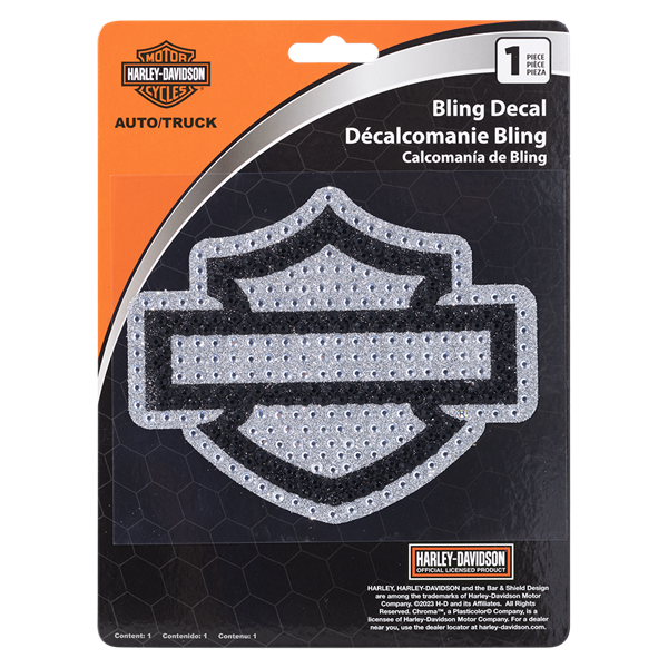 Harley-Davidson Bar & Shield Full Bling Decal