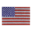 American Flag Full Bling Decal