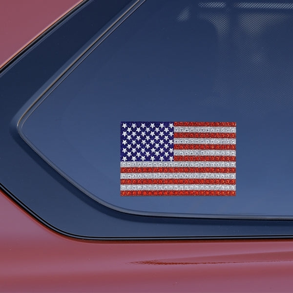 American Flag Full Bling Decal