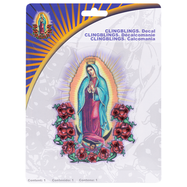 Lady of Guadalupe Bling Decal