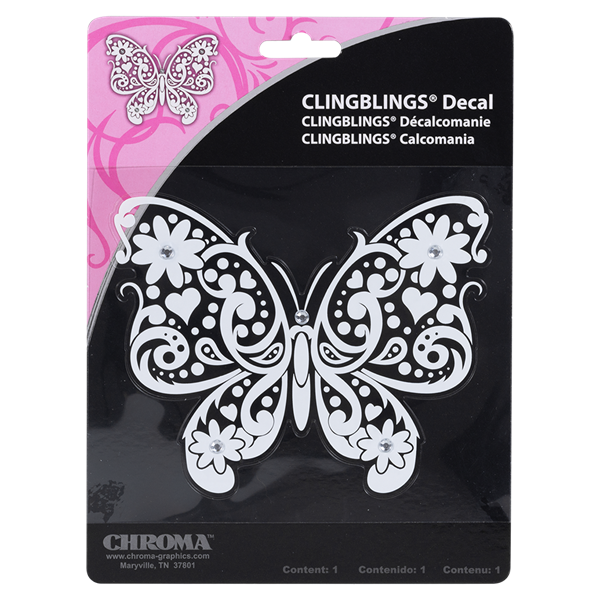 Butterfly Bling Decal