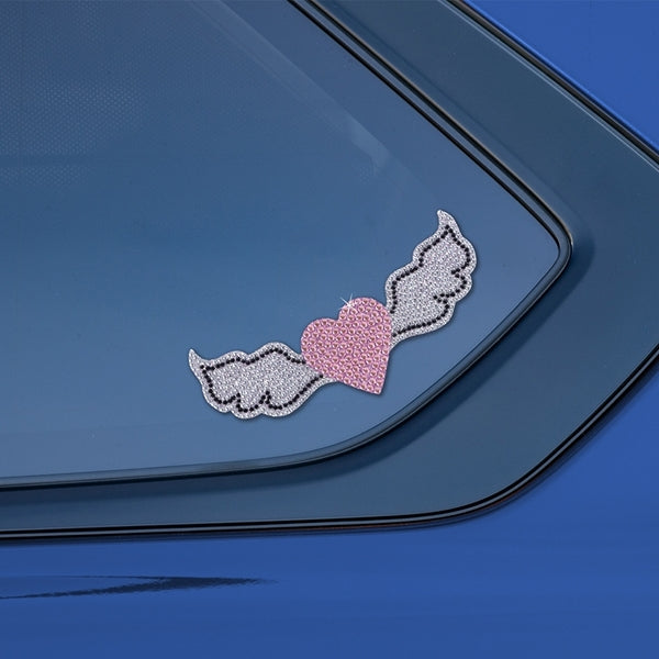 Heart Silver Full Bling Decal