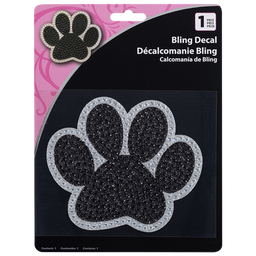 Paw Silver Full Bling Decal