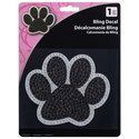 Paw Silver Full Bling Decal