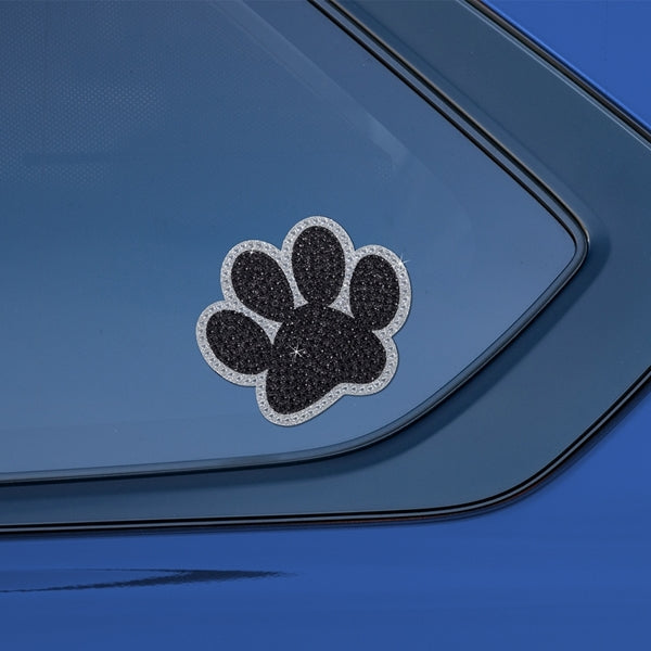 Paw Silver Full Bling Decal