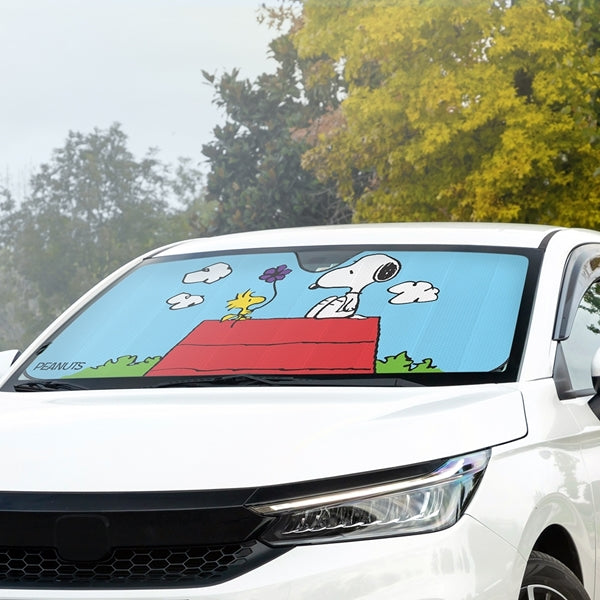 Peanuts Snoopy Doghouse Accordion Sunshade – My Cool Car Stuff