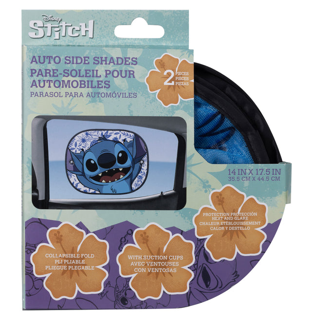Disney Stitch 2 Piece Side Window Mesh Sunshade