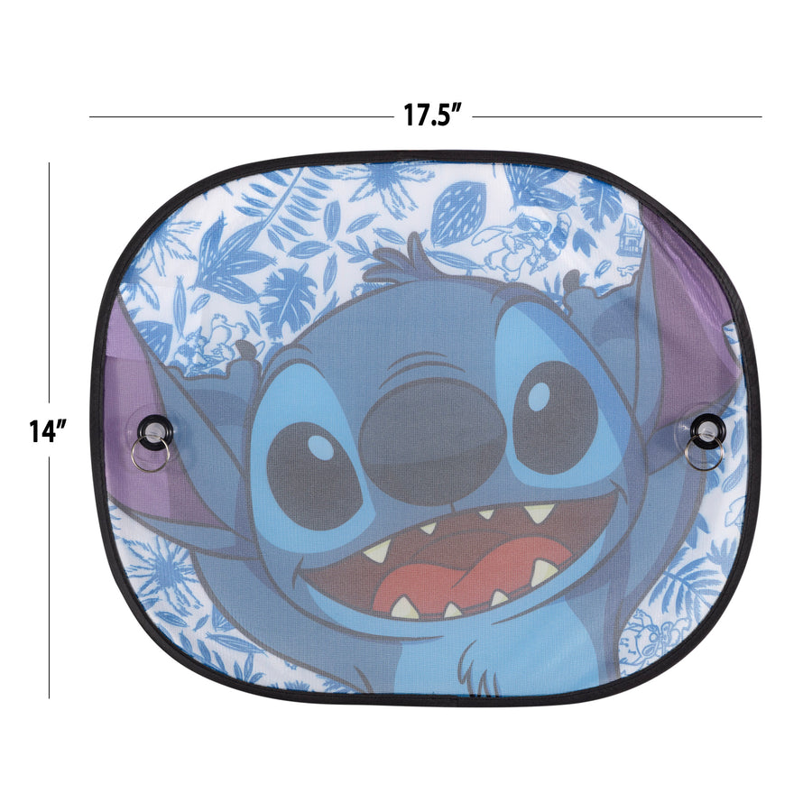 Disney Stitch 2 Piece Side Window Mesh Sunshade