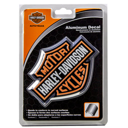 Harley-Davidson Orange Bar & Shield Aluminum Decal
